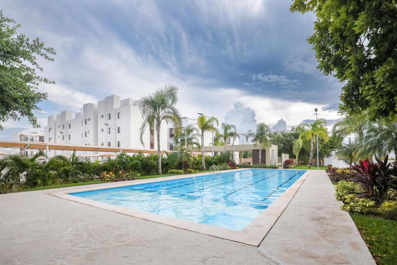 Departamento Lirios Residencial Para 5 Alberca Cancún Extérieur photo