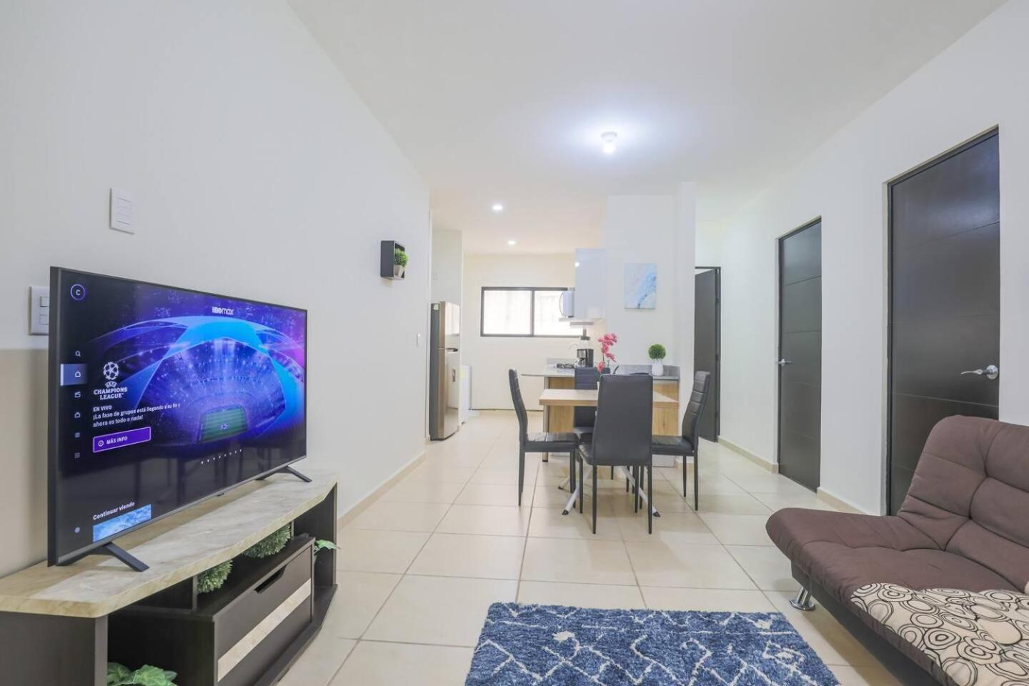 Departamento Lirios Residencial Para 5 Alberca Cancún Extérieur photo